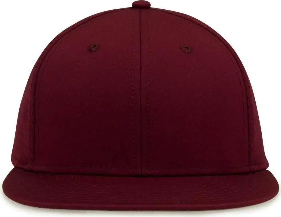 The Game Gb906 Perforated Gamechanger Snapback Cap - Dark Maroon