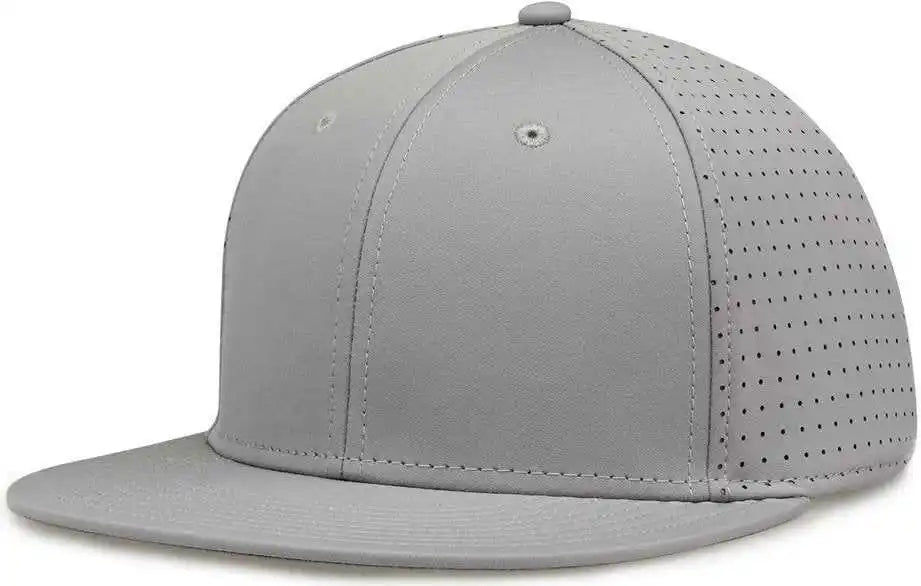 The Game Gb906 Perforated Gamechanger Snapback Cap Grey Gray / one Size Fits Most