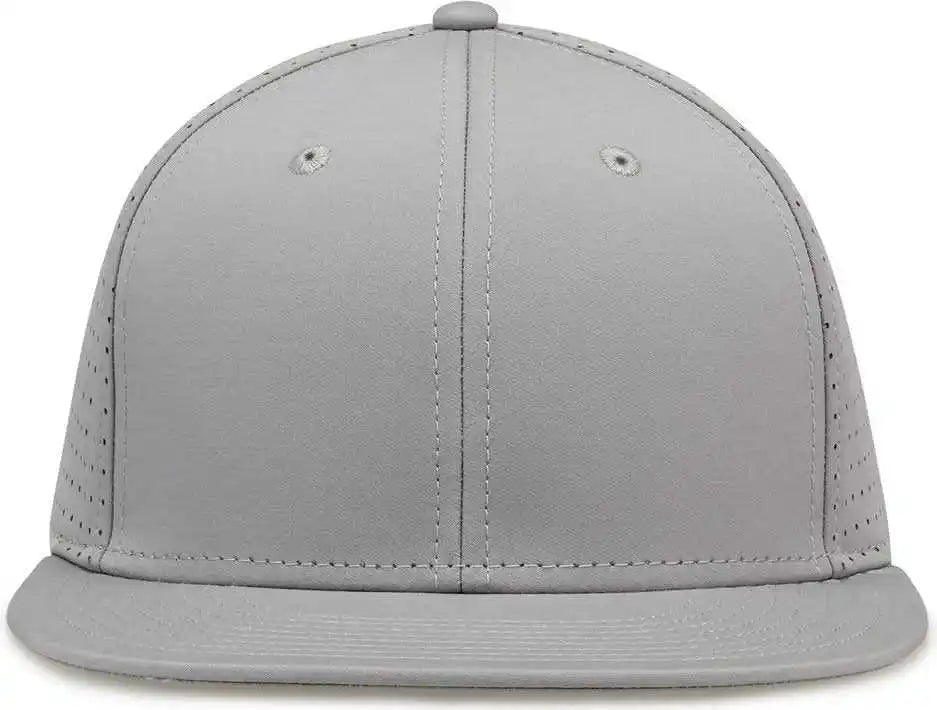 The Game Gb906 Perforated Gamechanger Snapback Cap Grey Gray / one Size Fits Most