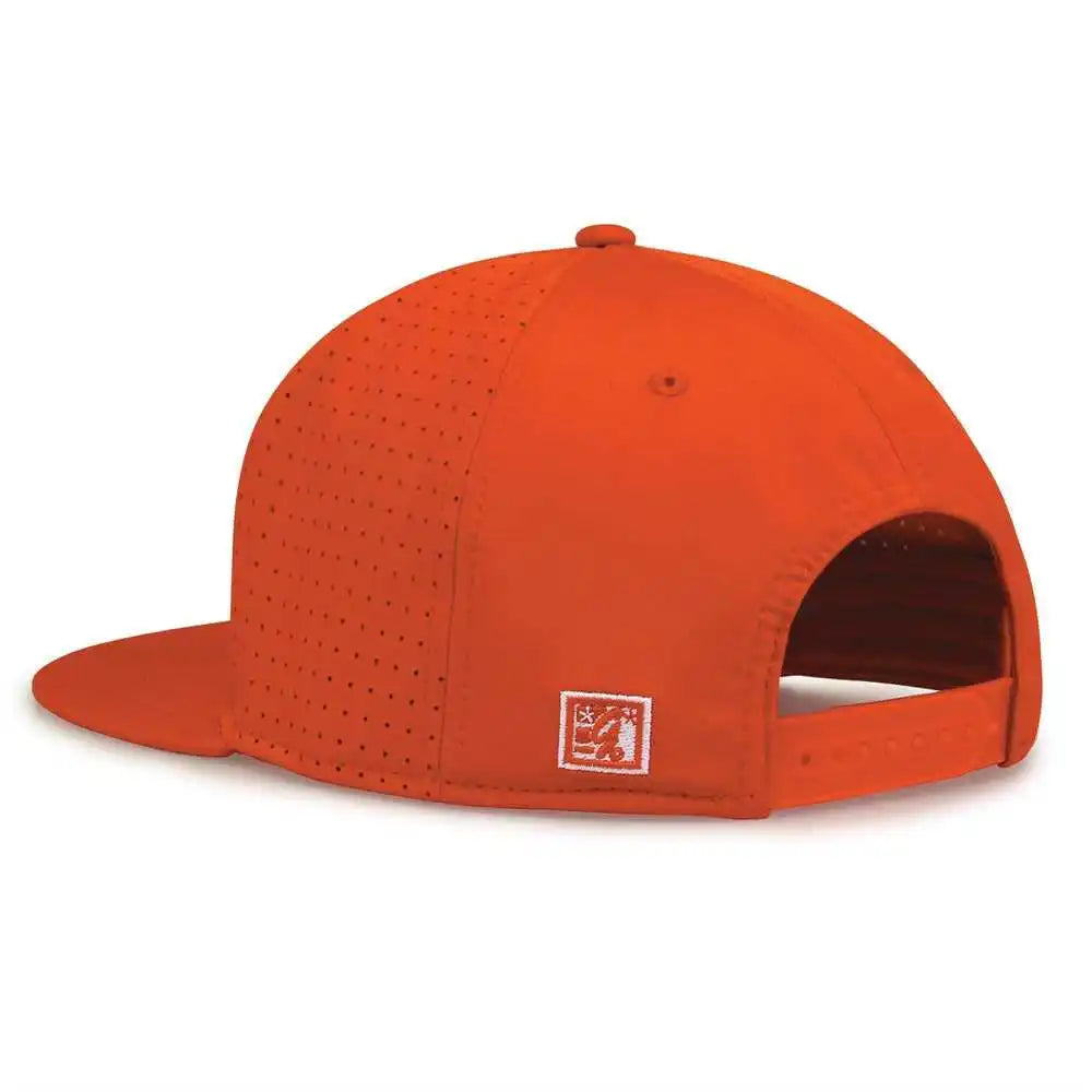 The Game Gb906 Perforated Gamechanger Snapback Cap - Orange - one Size Fits Most