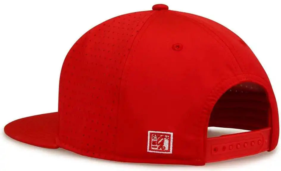 The Game Gb906 Perforated Gamechanger Snapback Cap Red / one Size Fits Most