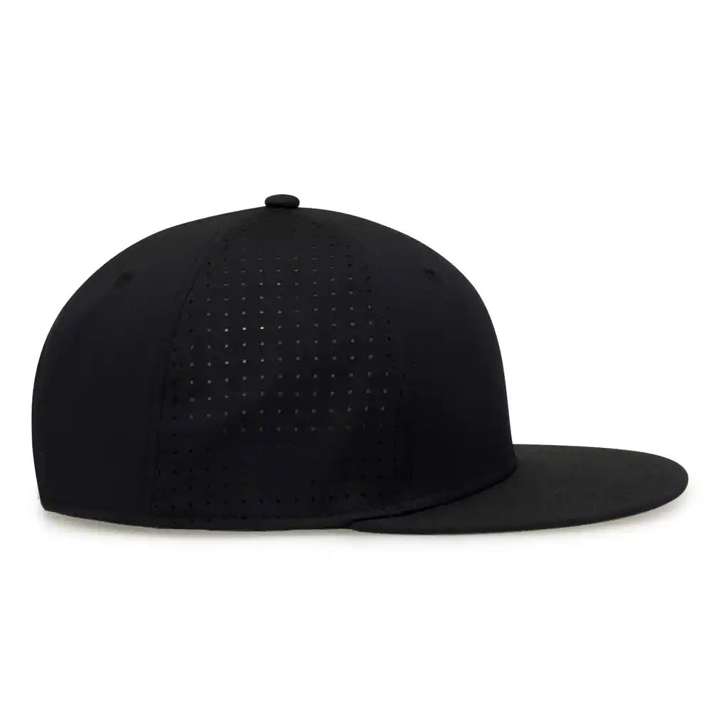 The Game Gb906y Youth Perforated Gamechanger Snapback Cap Black / one Size Fits Most