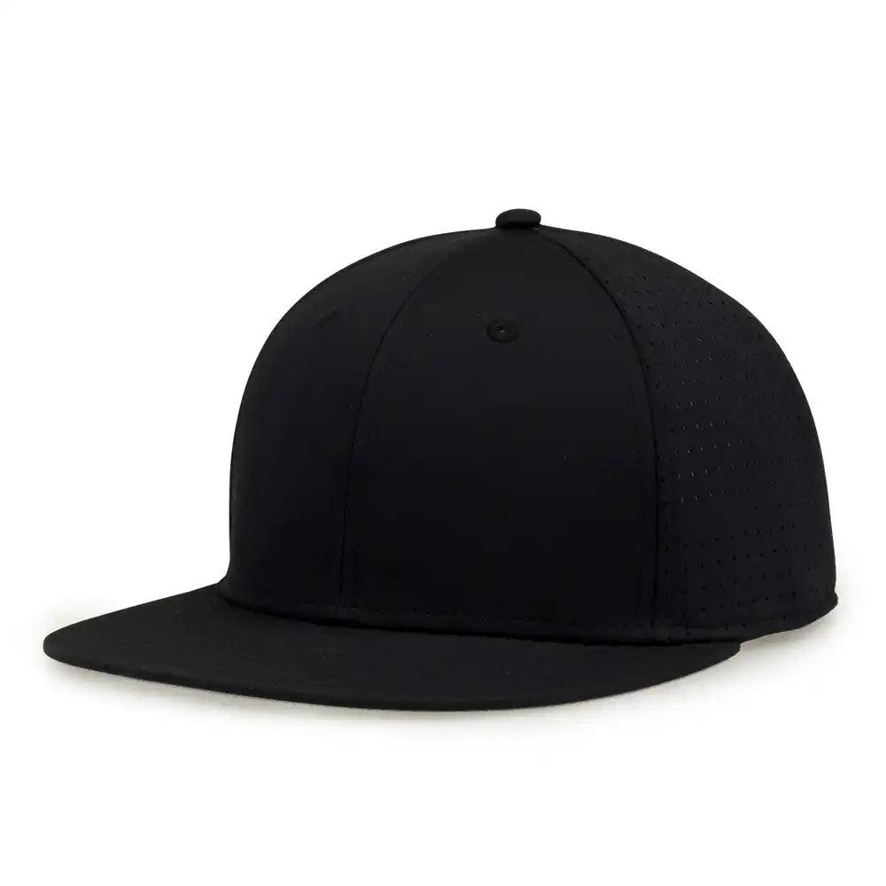 The Game Gb906y Youth Perforated Gamechanger Snapback Cap Black / one Size Fits Most