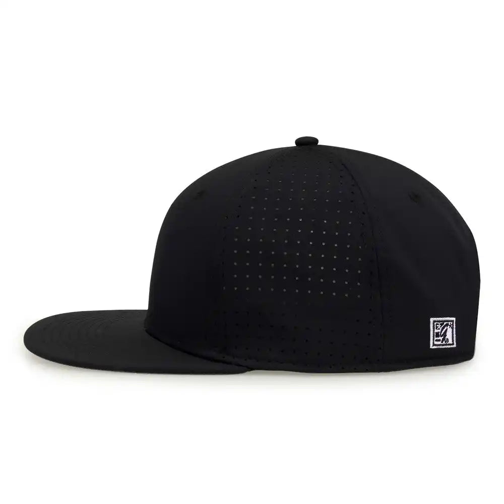 The Game Gb906y Youth Perforated Gamechanger Snapback Cap Black / one Size Fits Most