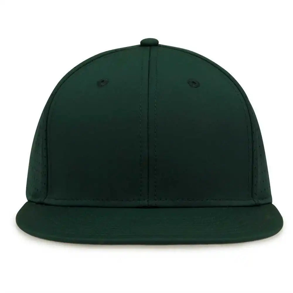 The Game Gb906y Youth Perforated Gamechanger Snapback Cap Dark Green Forest / one Size Fits Most