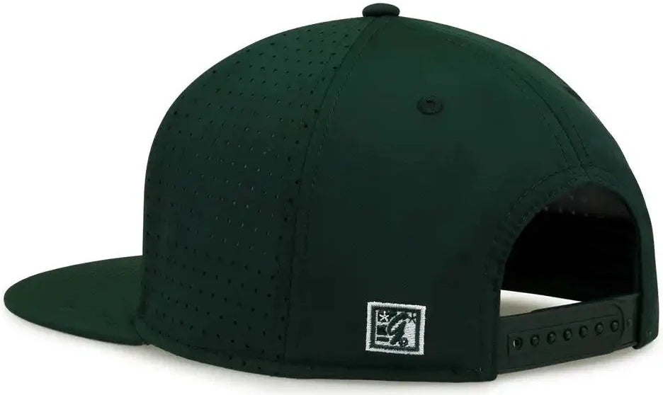 The Game Gb906y Youth Perforated Gamechanger Snapback Cap - Dark Green - Forest / one Size Fits Most