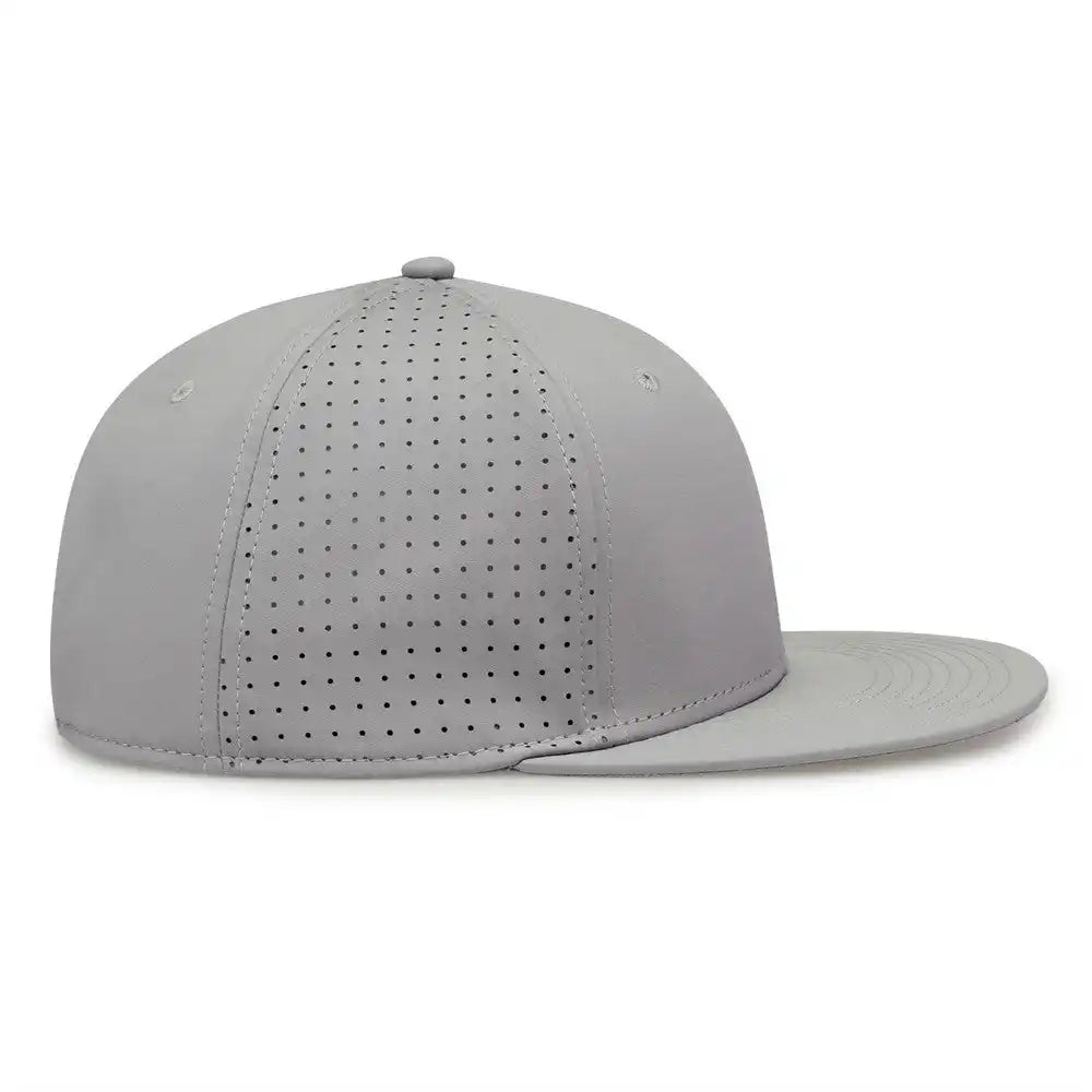 The Game Gb906y Youth Perforated Gamechanger Snapback Cap Gray / one Size Fits Most