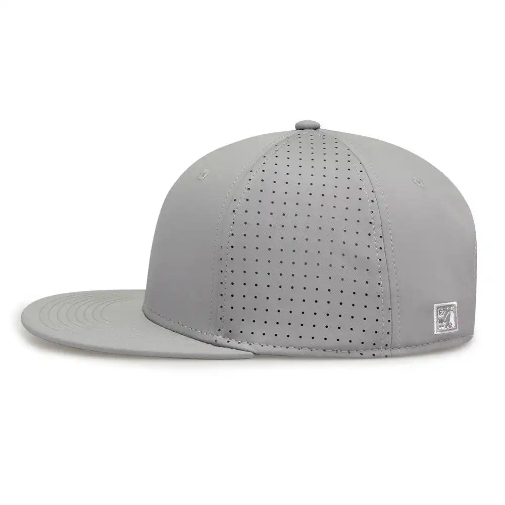 The Game Gb906y Youth Perforated Gamechanger Snapback Cap Gray / one Size Fits Most