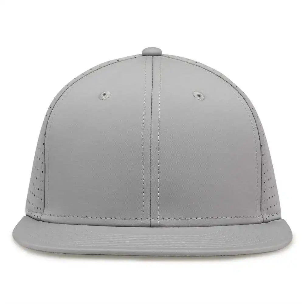The Game Gb906y Youth Perforated Gamechanger Snapback Cap Gray / one Size Fits Most