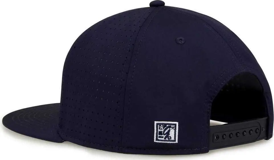 The Game Gb906y Youth Perforated Gamechanger Snapback Cap - Navy