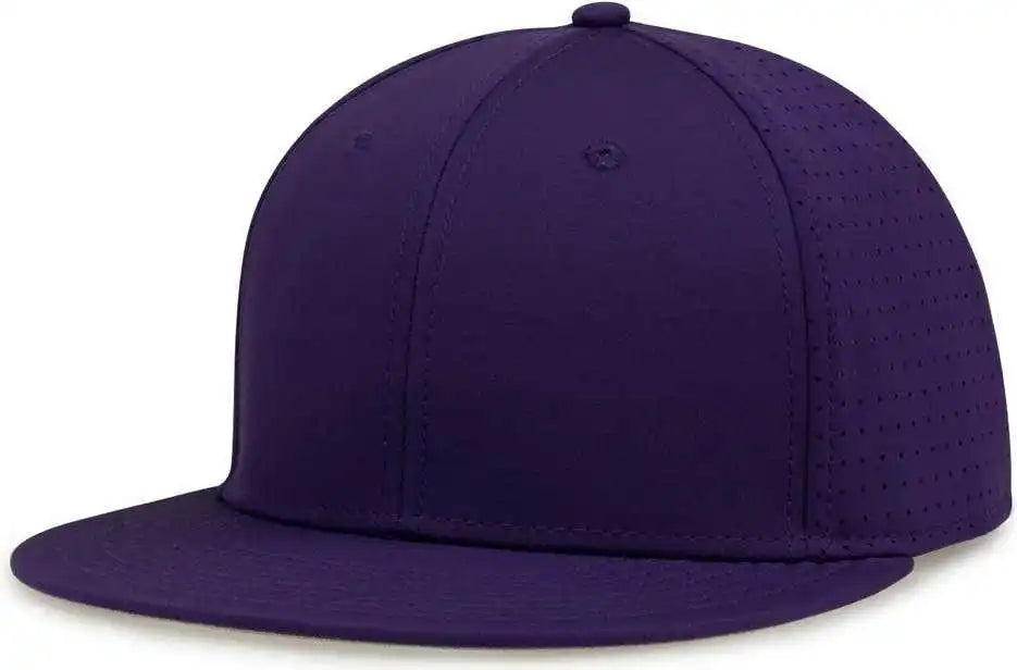 The Game Gb906y Youth Perforated Gamechanger Snapback Cap Purple / one Size Fits Most