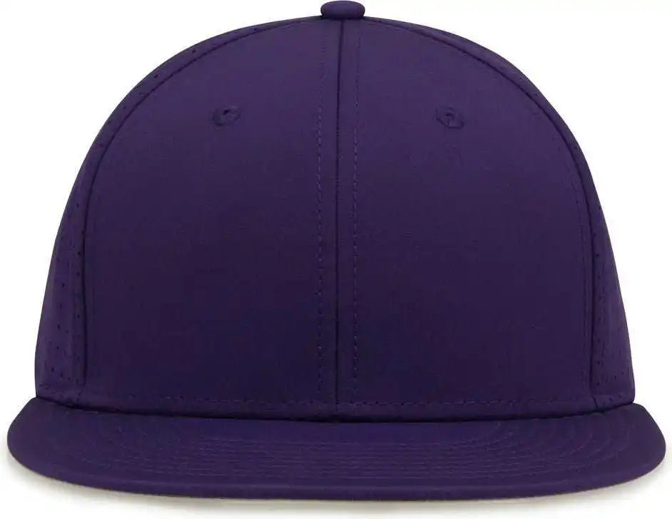 The Game Gb906y Youth Perforated Gamechanger Snapback Cap Purple / one Size Fits Most