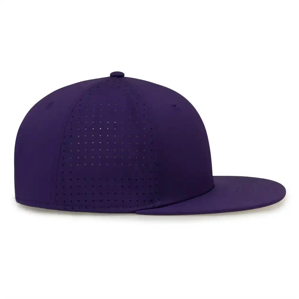 The Game Gb906y Youth Perforated Gamechanger Snapback Cap Purple / one Size Fits Most