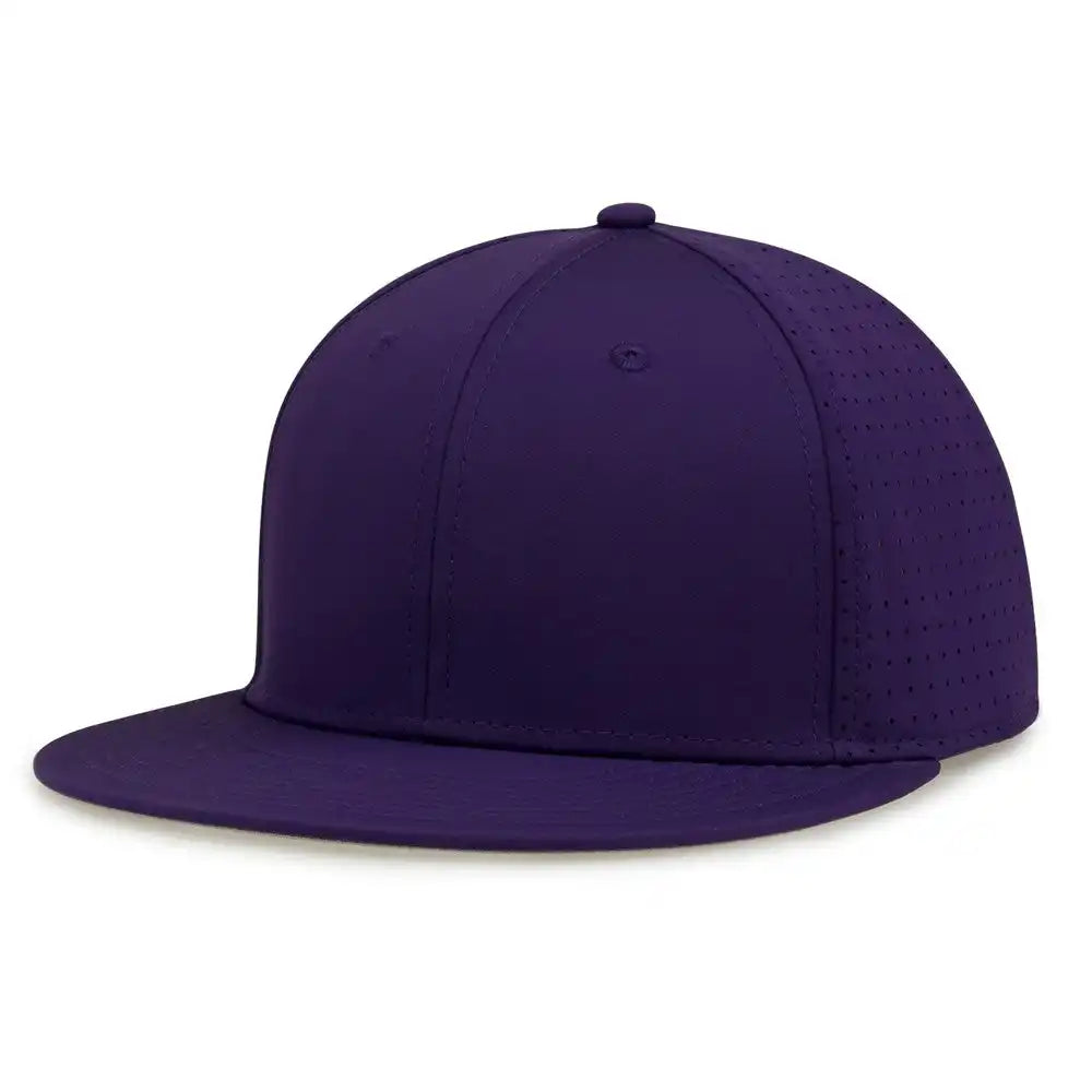 The Game Gb906y Youth Perforated Gamechanger Snapback Cap Purple / one Size Fits Most