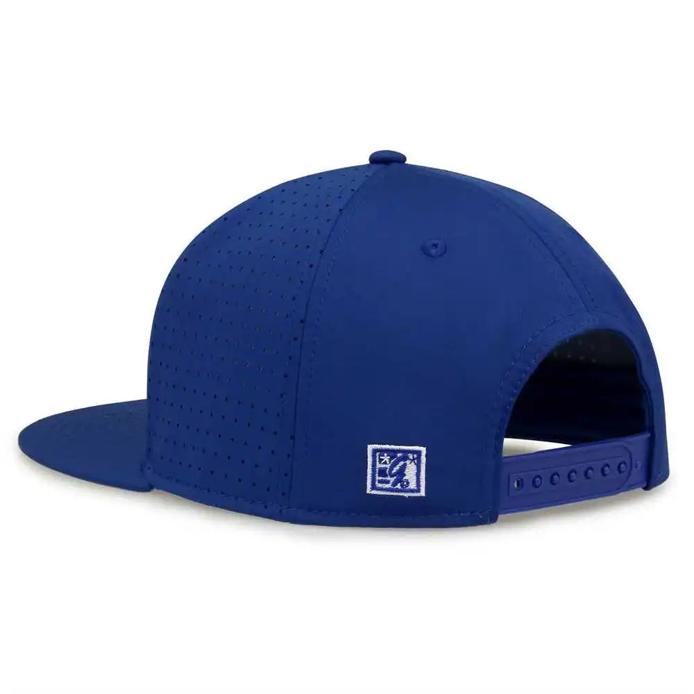 The Game Gb906y Youth Perforated Gamechanger Snapback Cap Royal / one Size Fits Most