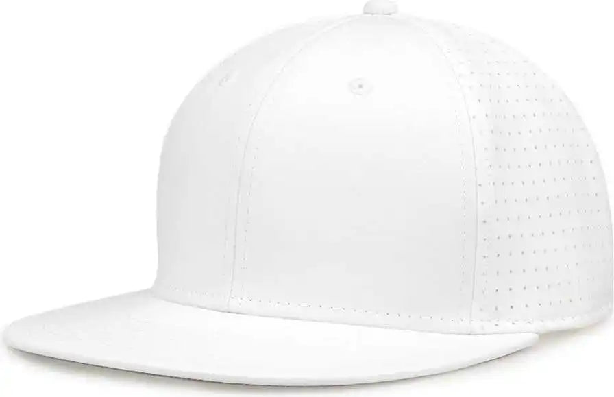 The Game Gb906y Youth Perforated Gamechanger Snapback Cap White / one Size Fits Most