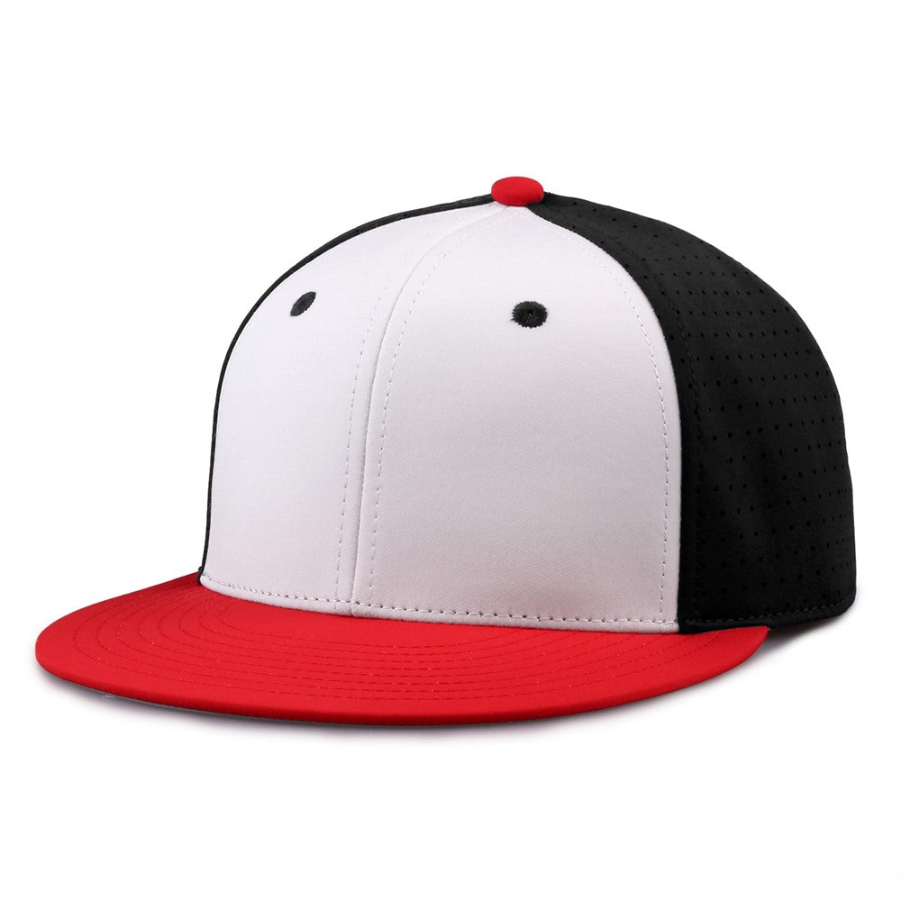 The Game Gb906y Youth Perforated Gamechanger Snapback Cap - White Black Red