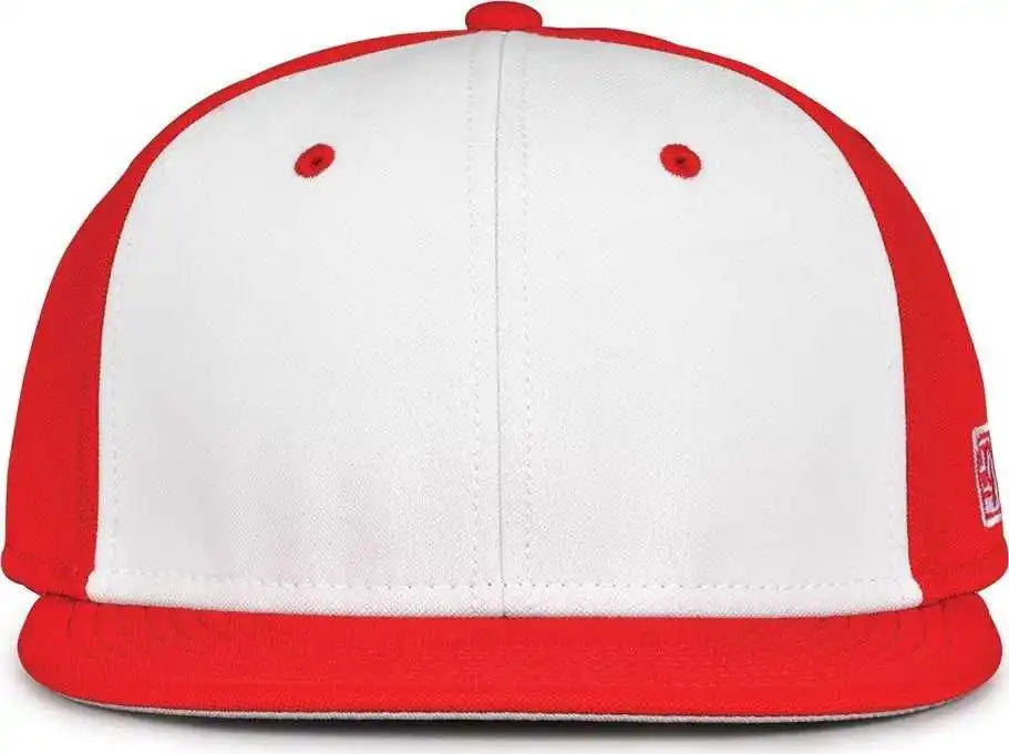 The Game Gb997 Pro Shape Gamechanger Cap - Red White - 6 1/2’’ - 3/4’’