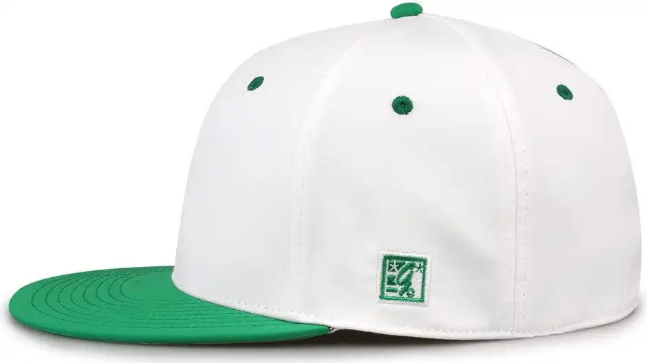 The Game Gb997 Pro Shape Gamechanger Cap White Kelly Green