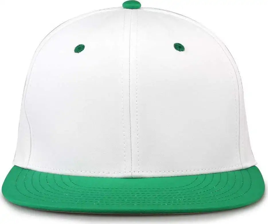 The Game Gb997 Pro Shape Gamechanger Cap - White Kelly Green - 6 1/2’’ - 3/4’’
