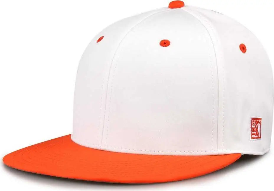 The Game Gb997 Pro Shape Gamechanger Cap - White Orange - 6 1/2’’ - 3/4’’