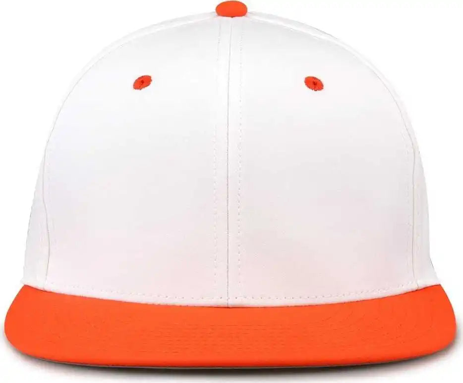 The Game Gb997 Pro Shape Gamechanger Cap - White Orange - 6 1/2’’ - 3/4’’