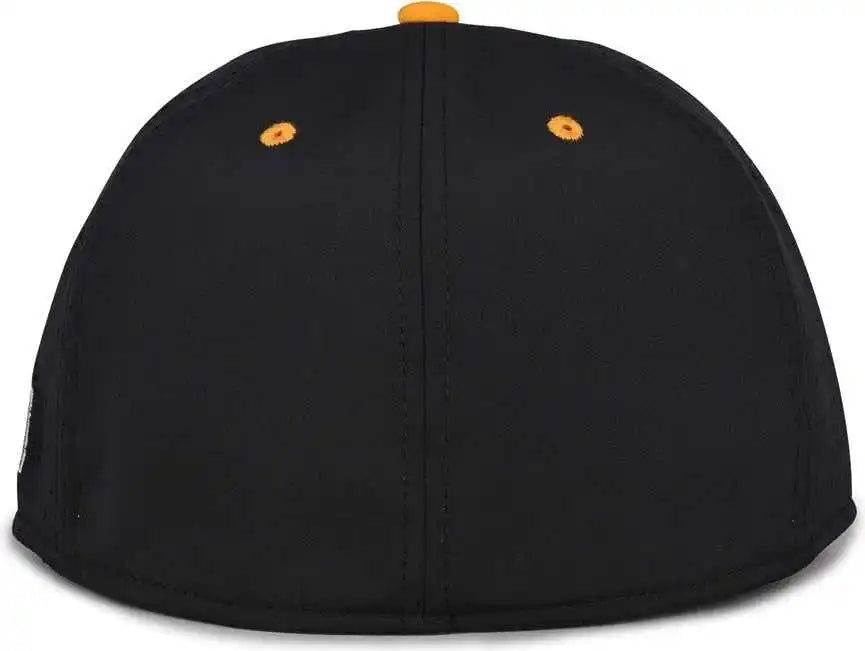 The Game Gb998 Perforated Gamechanger Cap Black Athletic Gold