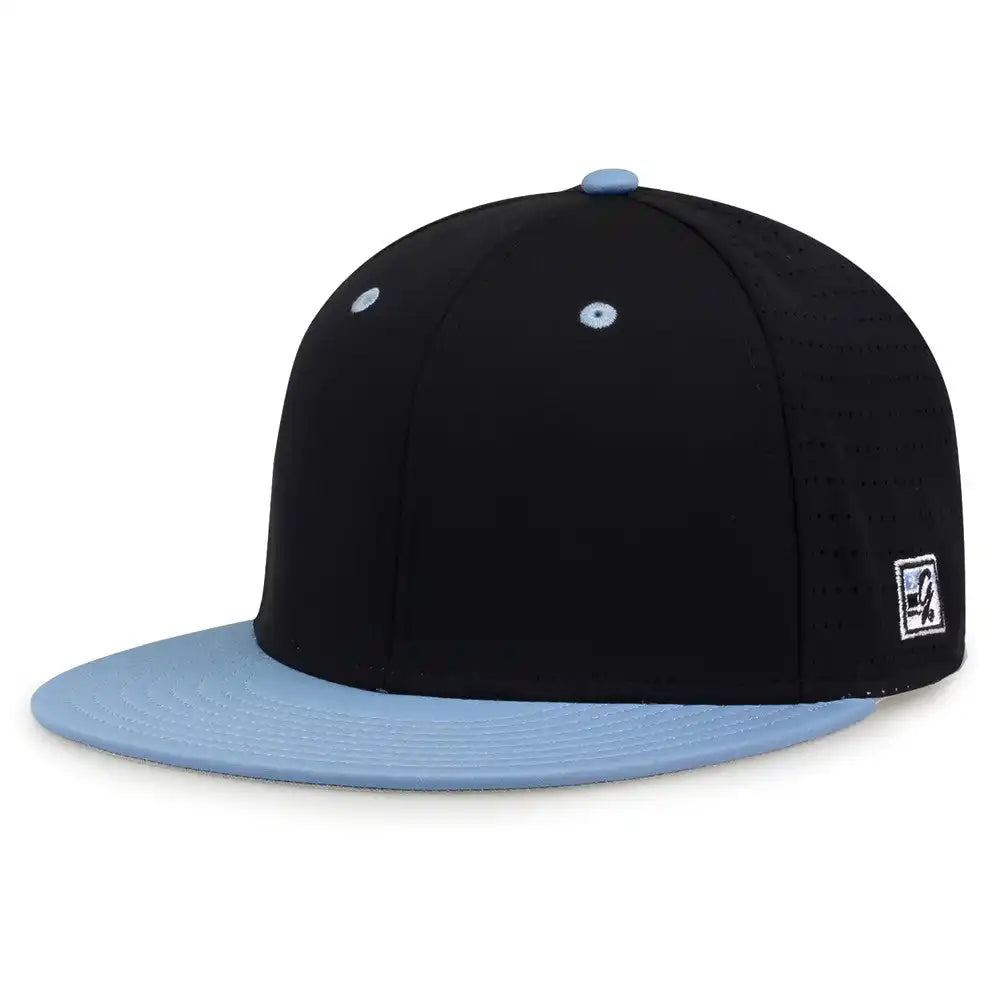 The Game Gb998 Perforated Gamechanger Cap Black Columbia Blue