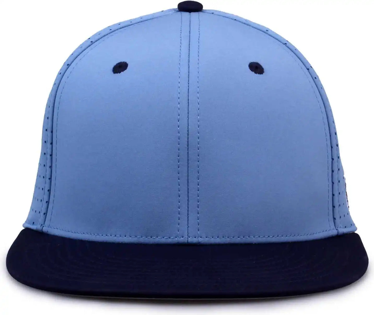 The Game Gb998 Perforated Gamechanger Cap Columbia Blue Navy