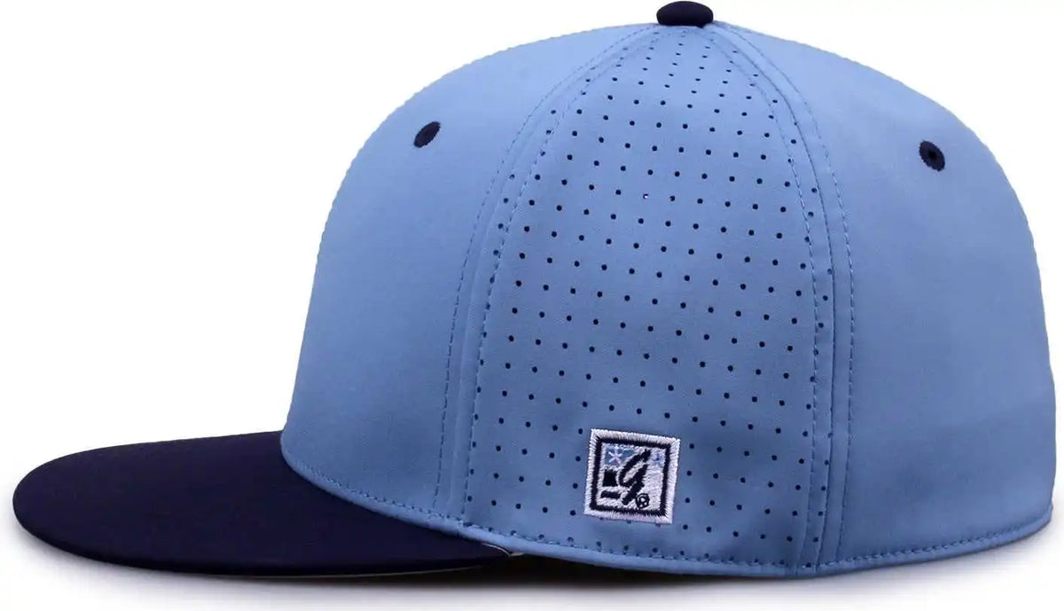 The Game Gb998 Perforated Gamechanger Cap Columbia Blue Navy
