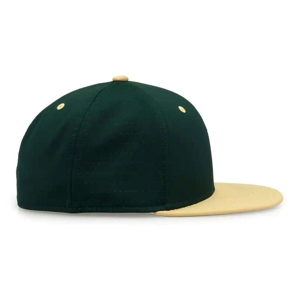 The Game Gb998 Perforated Gamechanger Cap Dark Green Vegas Gold