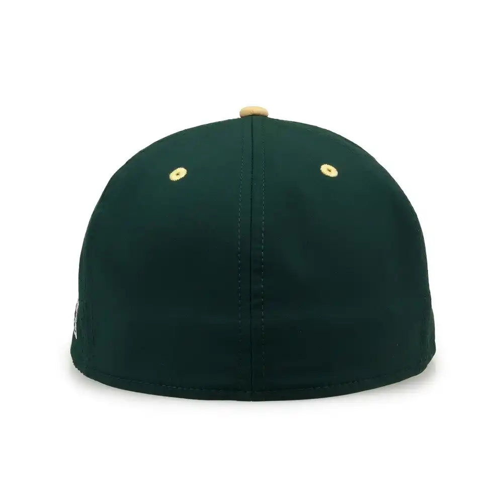 The Game Gb998 Perforated Gamechanger Cap Dark Green Vegas Gold
