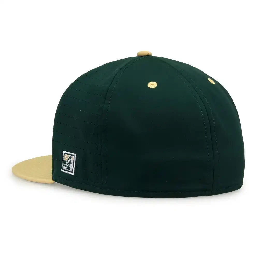 The Game Gb998 Perforated Gamechanger Cap Dark Green Vegas Gold
