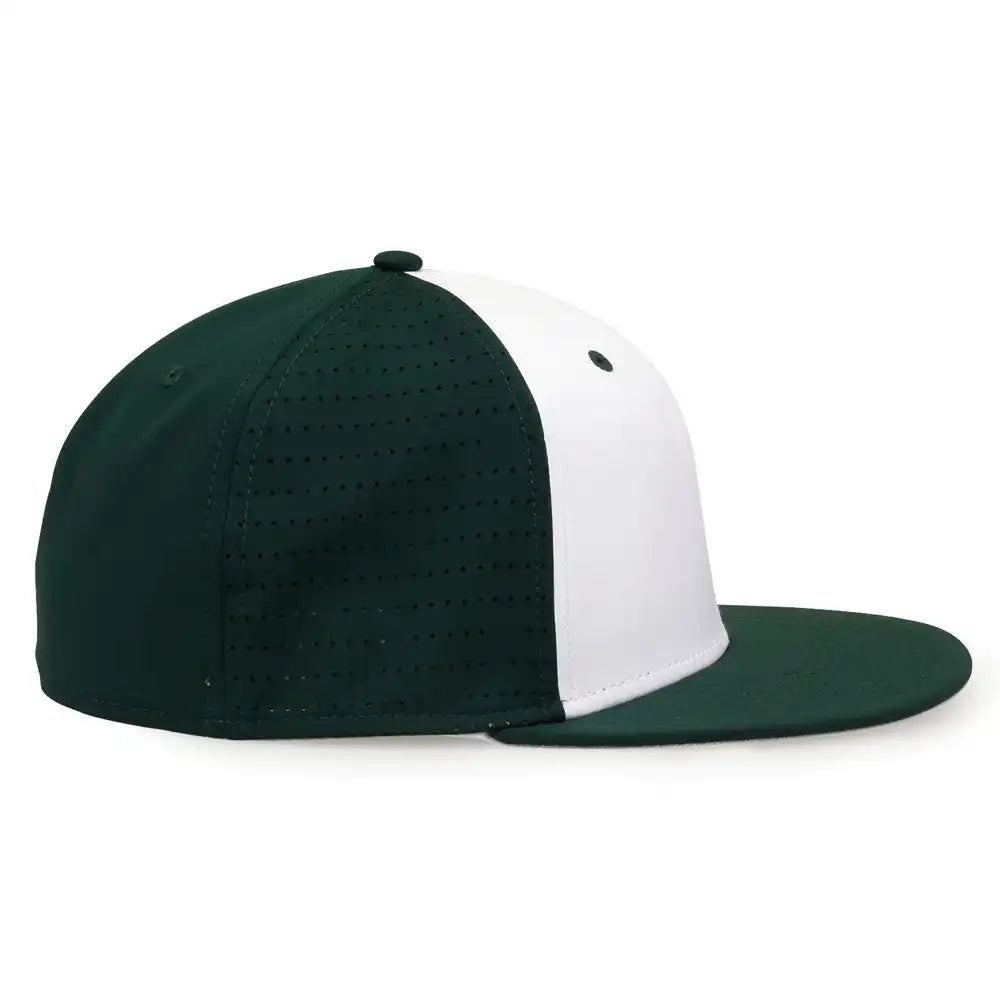 The Game Gb998 Perforated Gamechanger Cap Dark Green White