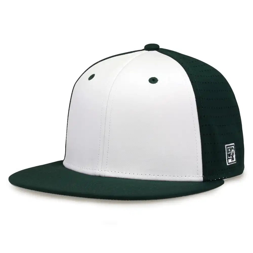 The Game Gb998 Perforated Gamechanger Cap Dark Green White