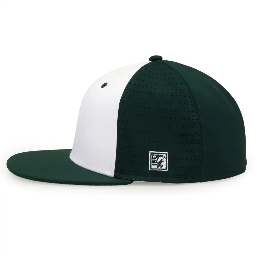 The Game Gb998 Perforated Gamechanger Cap Dark Green White