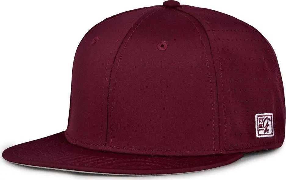The Game Gb998 Perforated Gamechanger Cap - Dark Maroon - 6 1/2’’ - 3/4’’