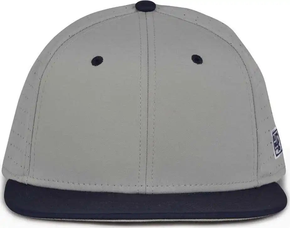 The Game Gb998 Perforated Gamechanger Cap Gray Navy