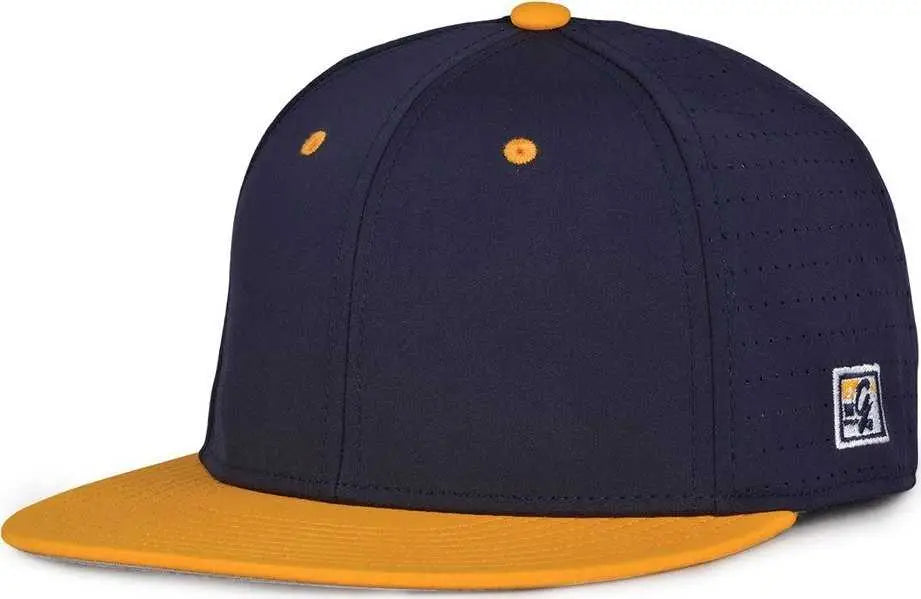 The Game Gb998 Perforated Gamechanger Cap - Navy Athletic Gold