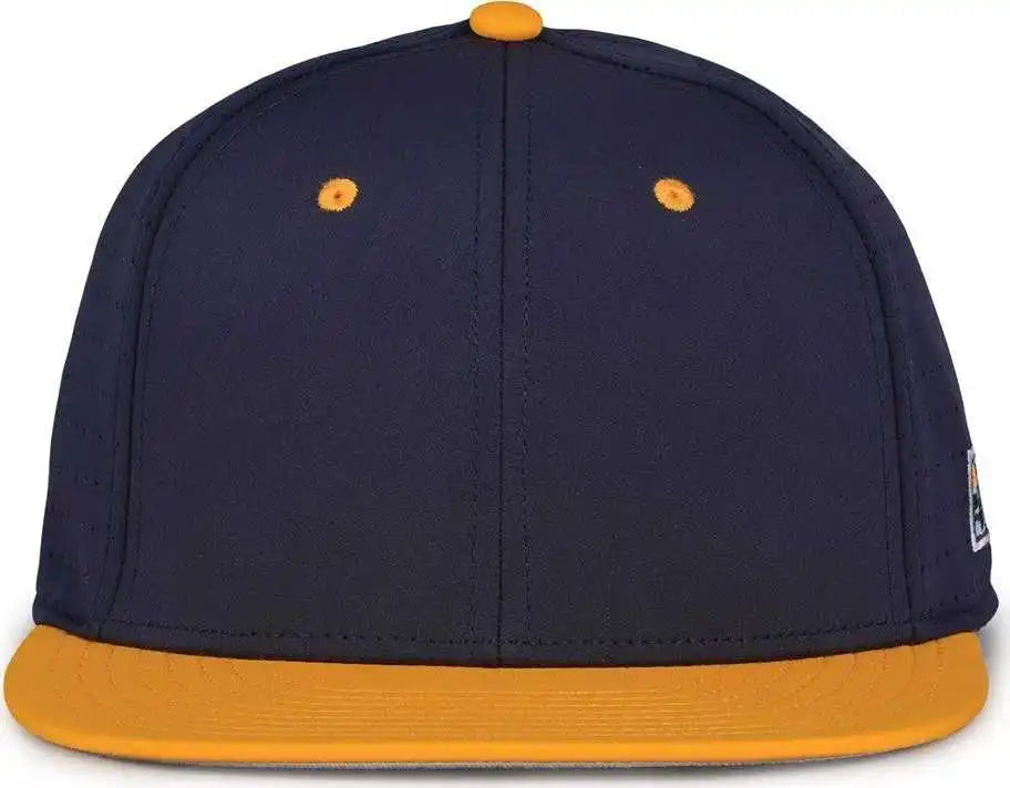The Game Gb998 Perforated Gamechanger Cap - Navy Athletic Gold - 6 1/2’’ - 3/4’’
