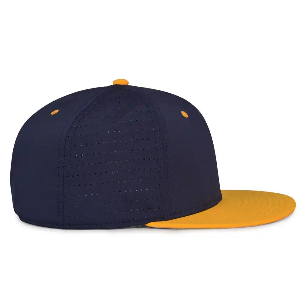 The Game Gb998 Perforated Gamechanger Cap Navy Athletic Gold