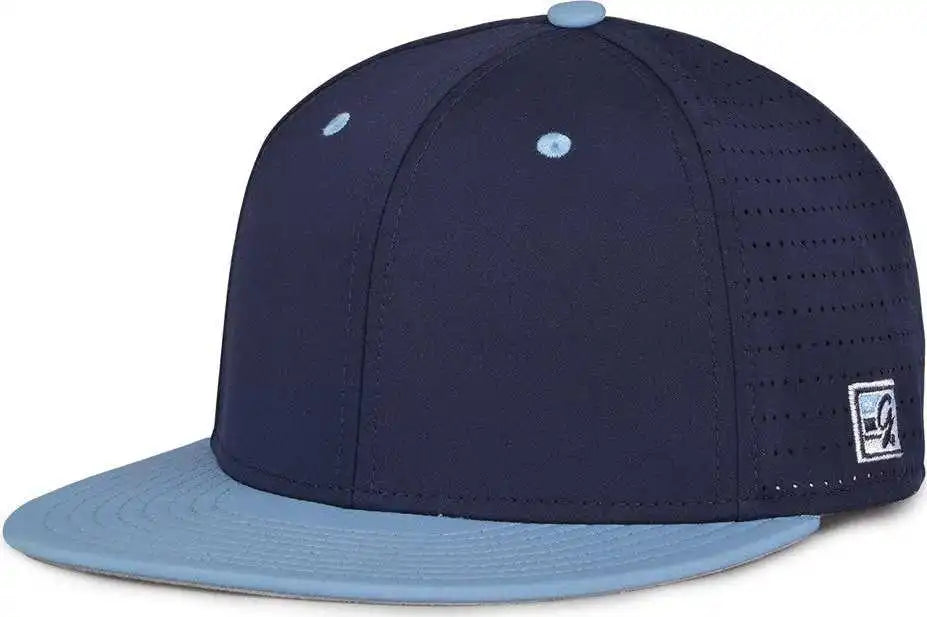 The Game Gb998 Perforated Gamechanger Cap Navy Columbia Blue / 6 1/2’’ 3/4’’