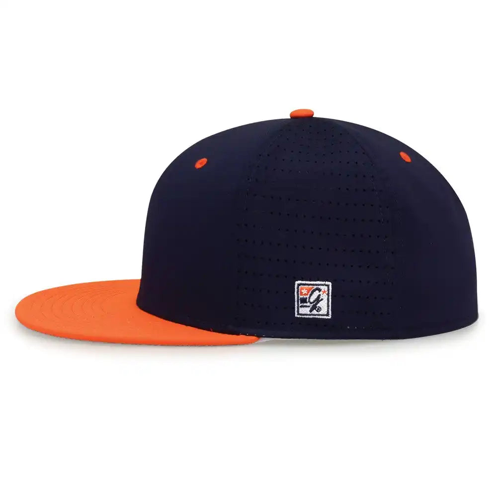 The Game Gb998 Perforated Gamechanger Cap Navy Orange