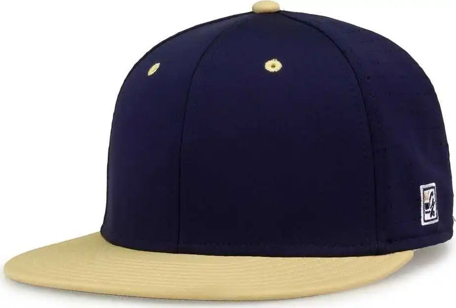 The Game Gb998 Perforated Gamechanger Cap Navy Vegas Gold / 6 1/2’’ 3/4’’