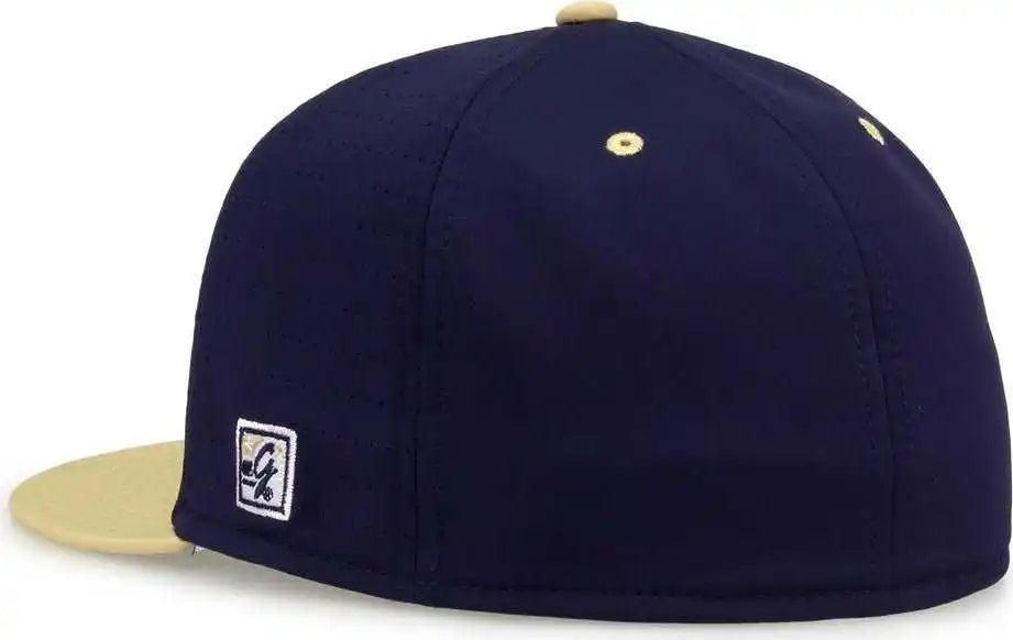 The Game Gb998 Perforated Gamechanger Cap Navy Vegas Gold