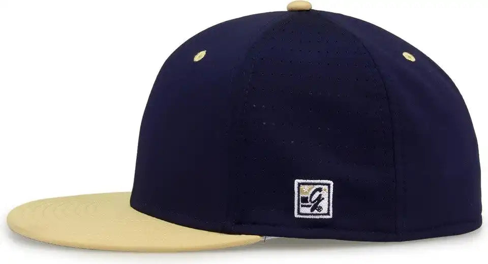 The Game Gb998 Perforated Gamechanger Cap Navy Vegas Gold