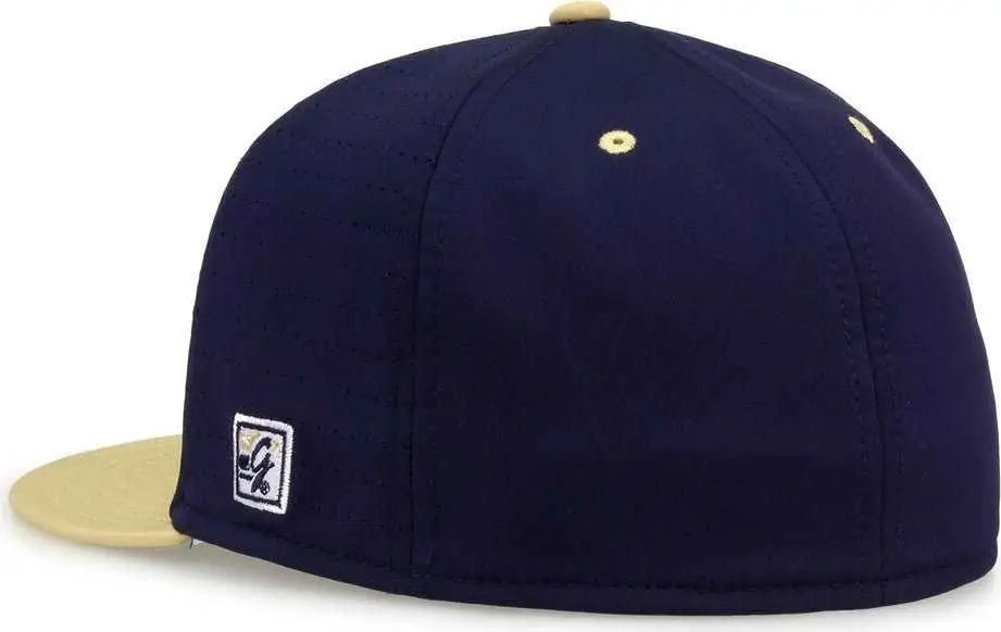The Game Gb998 Perforated Gamechanger Cap - Navy Vegas Gold