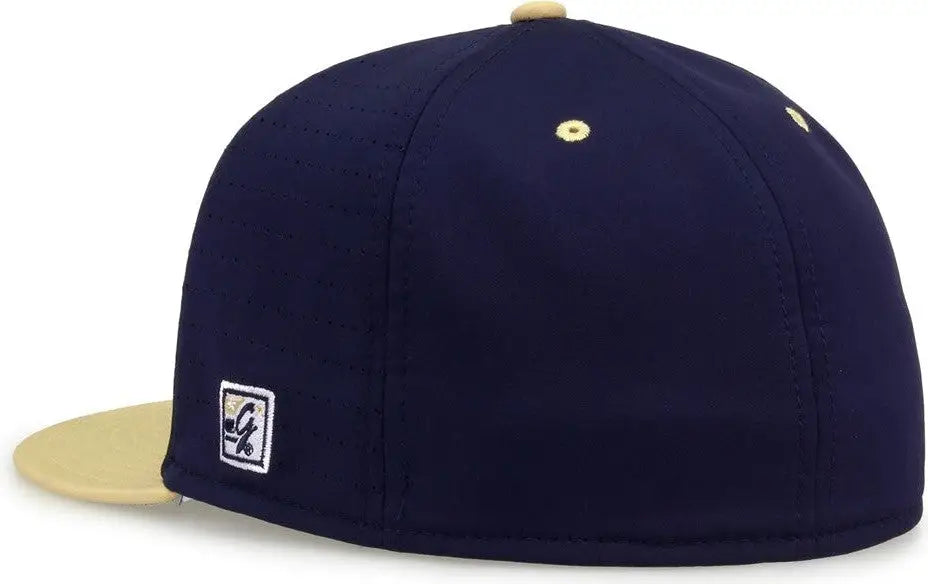 The Game Gb998 Perforated Gamechanger Cap - Navy Vegas Gold