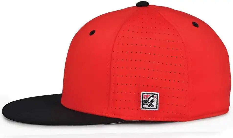 The Game Gb998 Perforated Gamechanger Cap Red Black