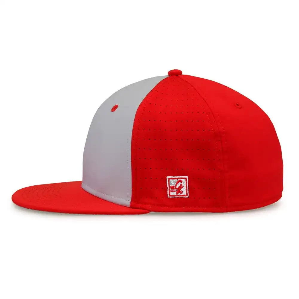 The Game Gb998 Perforated Gamechanger Cap Red Gray